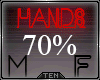 T! Hands 70% M/F