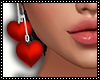 Valentine heart earrings