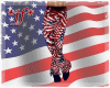*jf* USA Flag Pants M