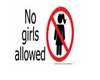 no girls poster