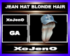 JEAN HAT BLONDE HAIR
