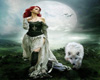 celtic maiden with wolf