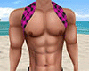 Pink Roll Tank Plaid (M)
