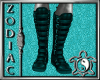 Gothic strap Teal Boots