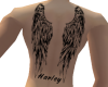 Back Harley Wings Tatto