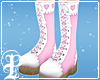 Sweetheart Boots in Pink