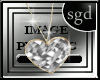 !SGD Gold Glass Heart