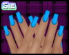 Nails - Sky Blue (med)