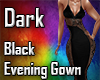 Dark Black Evening Gown