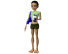 blue girly blocker