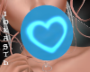 IO-Blue Heart Bubble Gum