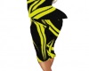 Yellow/Black Knit Pants