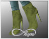 Suede Bootie - Olive