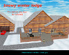 Snowy winter lodge