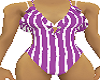 swimwear striped purple