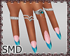 ! Sea Nails & Rings Long