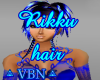 Rikku hair fire blue