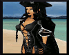 Black pirate cape