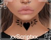 SCR. Heart Neck Tattoo