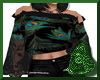 Black/Green Flared Top