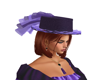 victorian purple hat