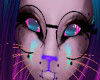 Furry Eyes Teal/Purple
