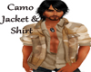 Camo Jacket w/Shirt Brn