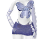 Blue Glitter  Dress
