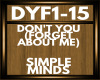 simple minds DYF1-15