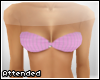 A| pink striped bra top,