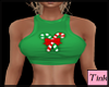 Candy Cane Top Green
