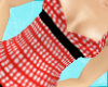 red doted tank top