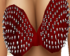SPIKED RED CLUB BRA