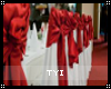 White&Red Wedding Chairs