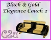 C2u Blk/Gold Couch 2