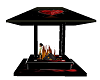 red and black firepit