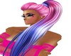 hair pink purpel lady