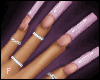Ⓕ Nails l Pale Tips