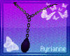 [A] Chain Pendant Purple