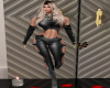 1BLACK LEATHER BODY SUIT