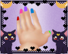 FOX multicolor nails