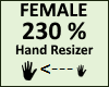 Hand Scaler 230% Female