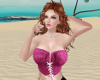 A| Berry Denim Corset