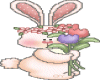Easter Bunny w/ flowers