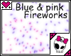 Pink and Blue Fireworks