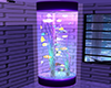neon purple fish tank