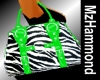 *MzH-Zebra/Lime Purse