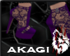 [A] Purple Lace Heels