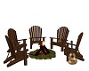 Tiki Bonfire & Chairs