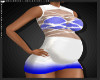 Prego White Blue Dress